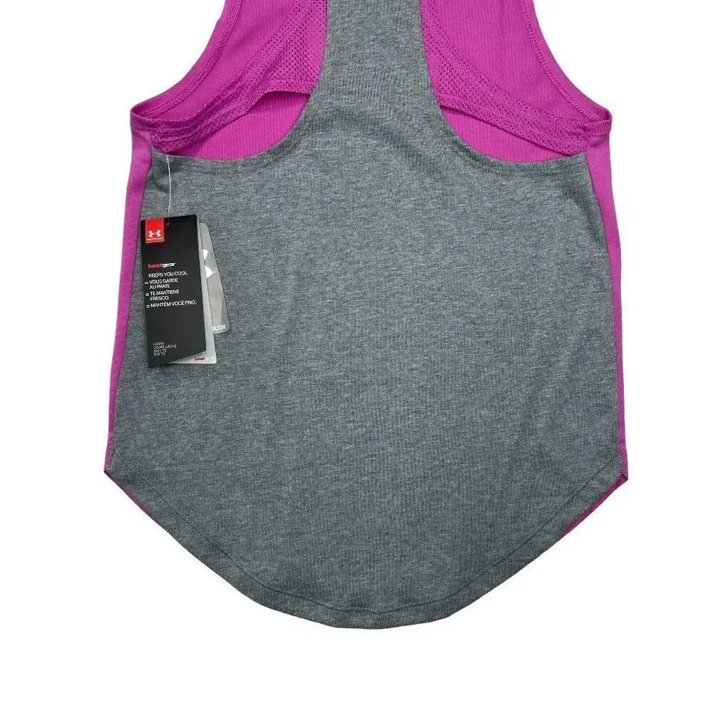 Under Armour Tank Top Girls‎ Medium Loose HeatGear Athletic
